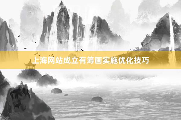 上海网站成立有筹画实施优化技巧